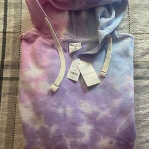 Vibrant Tie-Dye Hoodie in Purple by Dew You